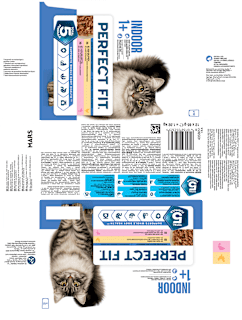 Nassfutter Katze mit Huhn & Lachs, Indoor Multipack (12x85 g) PERFECT FIT