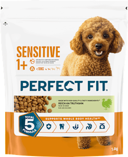 Trockenfutter Hund Sensitive mit Truthahn, Adult 1+  PERFECT FIT
