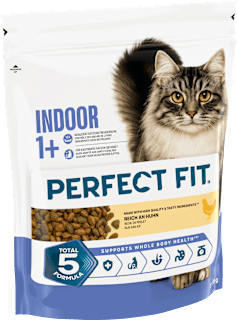Trockenfutter Katze Indoor 1+ mit Huhn, Adult PERFECT FIT