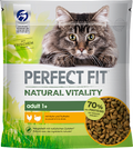 Trockenfutter Katze mit Huhn & Truthahn, natural vitality, Adult PERFECT FIT