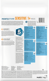 Trockenfutter Katze sensitive 1+ mit Truthahn, Adult PERFECT FIT