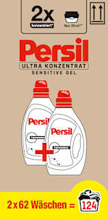Vollwaschmittel Sensitive Gel Ultra Konzentrat (2x62WL)  Persil