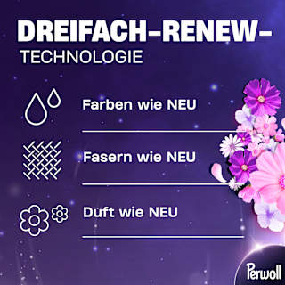 Waschmittel für dunkle Farben Blütenmeer Perwoll