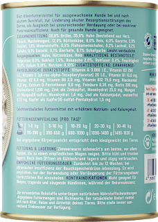Nassfutter Hund mit Huhn, Hüttenkäse & Reis, VET Magen & Darm fit Pets Deli