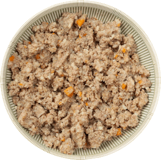Nassfutter Hund mit Huhn, Hüttenkäse & Reis, VET Magen & Darm fit Pets Deli