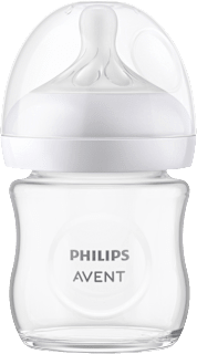 Babyflasch aus Glas Natural Response weiß, von Geburt an, 120ml  PHILIPS AVENT