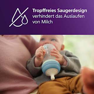 Babyflasche Natural nighttime, blau, 260 ml  PHILIPS AVENT