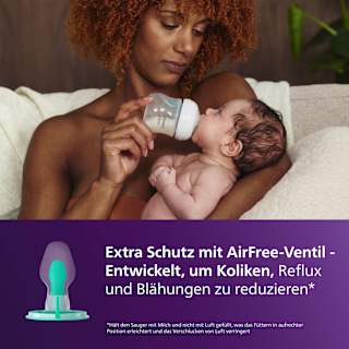 Babyflasche Natural Response AirFreeVentil, von Geburt an, 125ml  PHILIPS AVENT