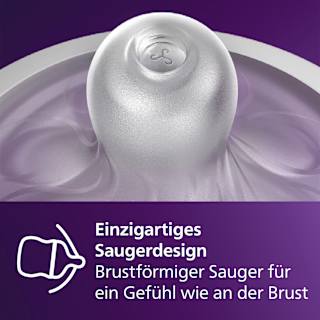 Babyflasche Natural Response weiß, ab dem 6. Monat, 330ml  PHILIPS AVENT