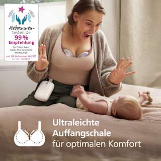 Doppelmilchpumpe tragbar, elektrisch  PHILIPS AVENT