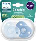 Schnuller Soothie Silikon, blau, 0-6 Monate PHILIPS AVENT
