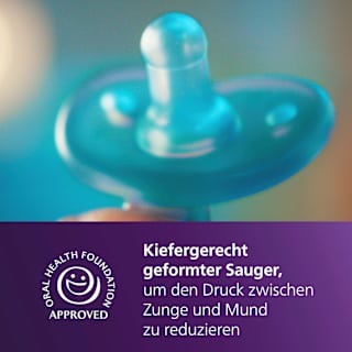 Schnuller Soothie Silikon, blau, 0-6 Monate PHILIPS AVENT