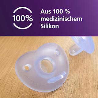 Schnuller Soothie Silkon, rosa, 0-6 Monate PHILIPS AVENT