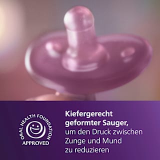 Schnuller Soothie Silkon, rosa, 0-6 Monate PHILIPS AVENT