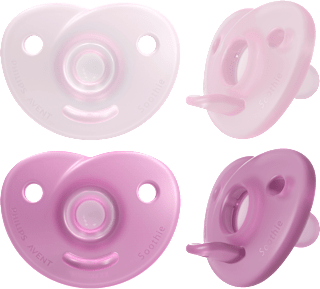 Schnuller Soothie Silkon, rosa, 0-6 Monate PHILIPS AVENT