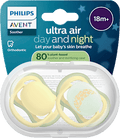Schnuller ultra air day+night Silikon, gelb, ab 18 Monaten PHILIPS AVENT