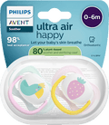 Schnuller ultra air happy Silikon, rosa/mint, 0-6 Monate PHILIPS AVENT