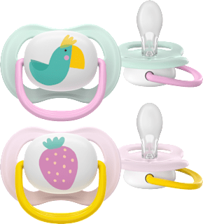 Schnuller ultra air happy Silikon, rosa/mint, 0-6 Monate PHILIPS AVENT