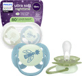 Schnuller ultra soft nighttime Silikon, grün/blau, ab 18 Monaten PHILIPS AVENT