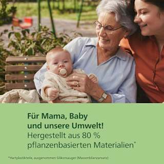 Schnuller ultra soft Silikon, blau/grün, 0-6 Monate PHILIPS AVENT