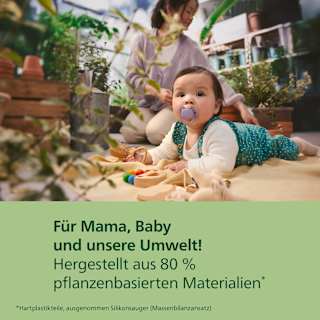 Schnuller ultra soft Silikon, grün/blau, 6-18 Monate PHILIPS AVENT