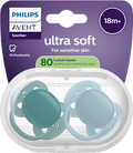 Schnuller ultra soft Silikon, grün/blau, ab 18 Monaten PHILIPS AVENT