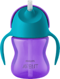 Trinkhalmbecher mit Griffen lila, ab 9. Monat, 200 ml PHILIPS AVENT