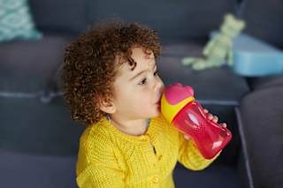 Trinkhalmbecher rosa, ab 12. Monat, 300ml PHILIPS AVENT