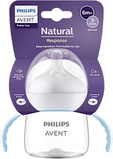 Trinklernflasche Natural Response weiß/blau, ab 6. Monat, 150 ml PHILIPS AVENT