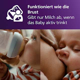 Trinksauger Natural Response Silikon, Durchflussrate 3 PHILIPS AVENT