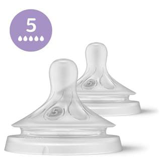 Trinksauger Natural Response Silikon, Durchflussrate 5 PHILIPS AVENT