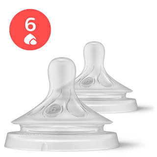Trinksauger Natural Response Silikon, Durchflussrate 6 PHILIPS AVENT