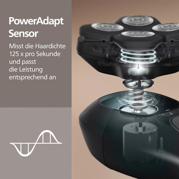 Elektrischer Rasierer, Glatzenrasierer S5000 Philips