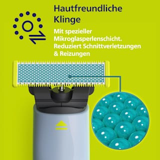 Elektrischer Rasierer, OneBlade Face First Shave QP1324/20 PHILIPS OneBlade