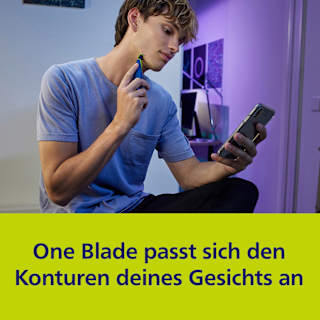 Elektrischer Rasierer, OneBlade Face First Shave QP1324/20 PHILIPS OneBlade