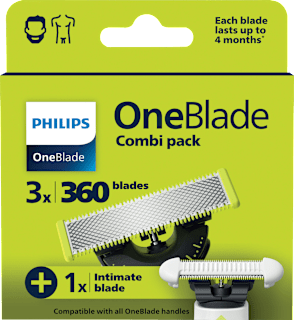 Rasierklingen, OneBlade 360 QP949/50 & Intimate Blade  PHILIPS OneBlade