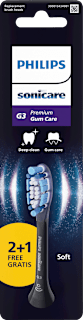 Aufsteckbürsten G3 Gum Care schwarz Philips Sonicare