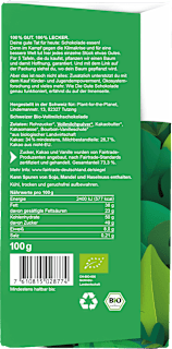 Schokolade, Vollmilch Plant-for-the-Planet