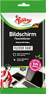 Feuchte Reinigungstücher für Bildschirme Poliboy