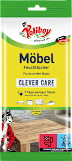 Feuchte Reinigungstücher für Möbel  Poliboy