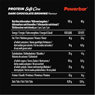 Proteinriegel, Soft Core Dark Chocolate Brownie PowerBar