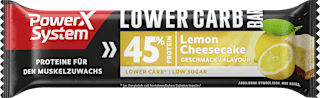 Proteinriegel 45%, Lower Carb Bar, Lemon Cheesecake Geschmack PowerX System