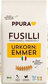 Nudeln, Fusilli aus Emmer PPURA