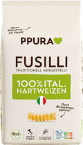 Nudeln, Fusilli aus italienischem Hartweizen PPURA