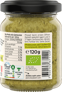 Pesto, alla Genovese mit Pinienkernen PPURA