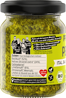 Pesto, ital. Basilikum & Limette PPURA