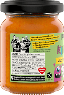 Pesto, Rosso mild für Kinder PPURA