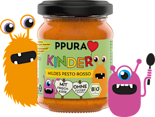 Pesto, Rosso mild für Kinder PPURA