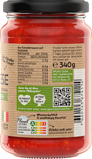 Tomatensauce, Bolognese, vegan PPURA