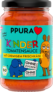 Tomatensauce mit cremigem Frischkäse für Kinder PPURA